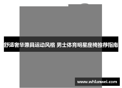 舒适奢华兼具运动风格 男士体育明星座椅推荐指南